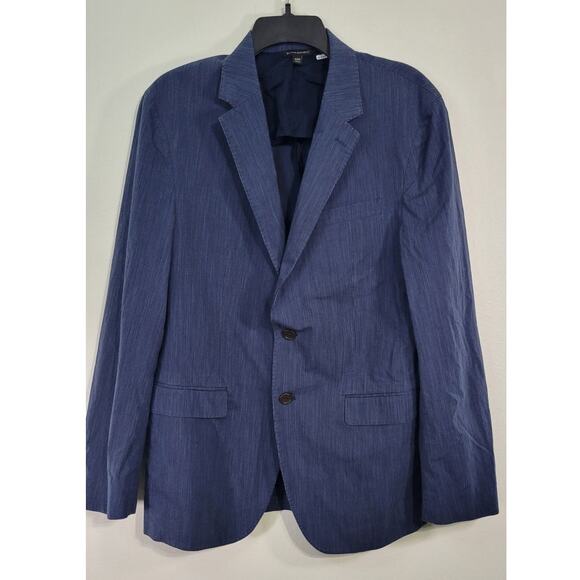 Banana Republic Mens Blazer Size 42R Blue 2 Button Slim Fit Blazer Modern Office - Picture 1 of 11